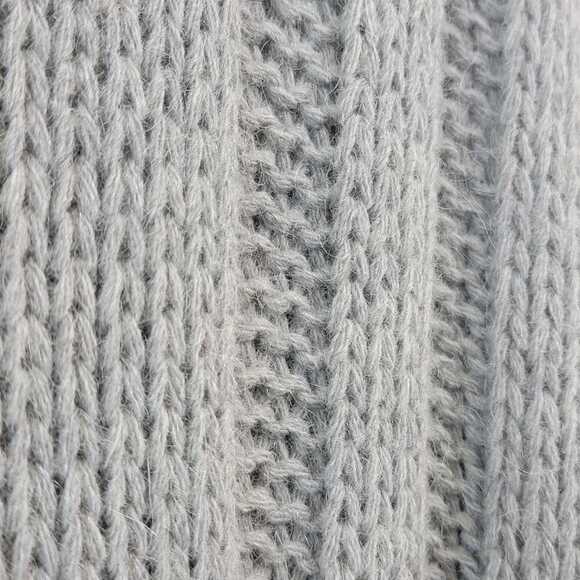 Italian Alpaca Wool Fringe Poncho - Picture 7 of 8